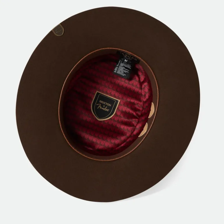 Brixton x Fender Jaguar Contour Wool Felt Fedora - Texas Tea