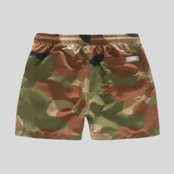 Camo Zig Zag Swim Shorts - Green