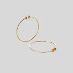 Classic Hoop Earrings - Medium - Gold