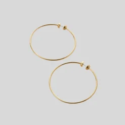 Classic Hoop Earrings - Medium - Gold