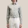 Cotton Stretch Shirt - Light Green