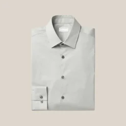 Cotton Stretch Shirt - Light Green