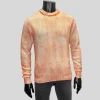 Dirty Wool / Cashmere Crew Sweater - White/Orange