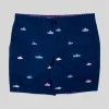 Embroidered Subs Twill Shorts - Navy