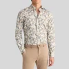 Exotic Floral Print Shirt - Beige