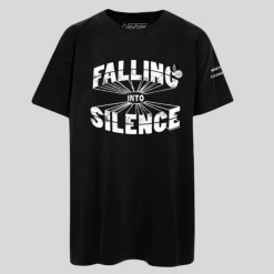 Falling Into Silence Crew Tee - Black