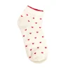Frill Heart Socks - White