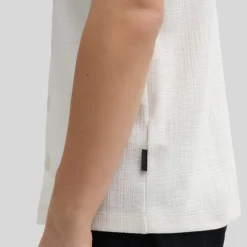 Jersey Cuban Collar Shirt - Off-White