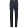 Jersey Drawstring Cargo Pants - Dark Navy