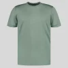 Knit Crew Ribbed T-Shirt - Green