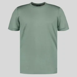 Knit Crew Ribbed T-Shirt - Green