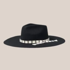Leigh Felt Fedora - Black