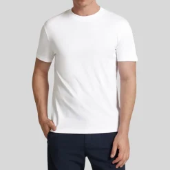 Mercerized Cotton Crew T-Shirt - White