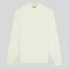 Merino Mock Neck Sweater - Ivory