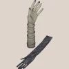 Mesh Long Gloves - Black