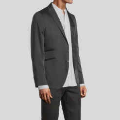 Peak Lapel Tailored Jacket - Black