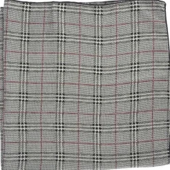 Plaid Check Silk-Like Neckerchief - Black