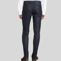 Shadow Checks Pants - Navy