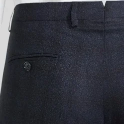 Shadow Checks Pants - Navy