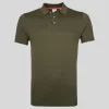 Solid Jersey Knit Polo - Army