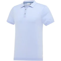 Solid Jersey Knit Polo - Sky