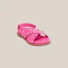Studded Low Strap Sandal - Pink