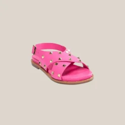 Studded Low Strap Sandal - Pink