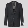 Subtle Plaid Checks Patch Pocket Blazer - Charcoal
