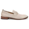 Suede Horse Bit Loafer - Oyster