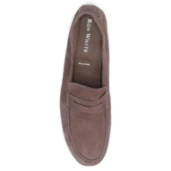 Suede Penny Loafer - Ash