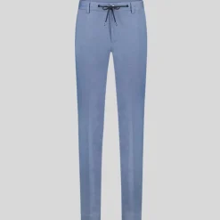 Tiny Dot Drawstring Jersey Pants - Cobalt