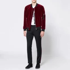 Tuxedo Pant with Stripe - Black