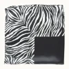 Zebra Pattern Silk-Like Neckerchief - Black